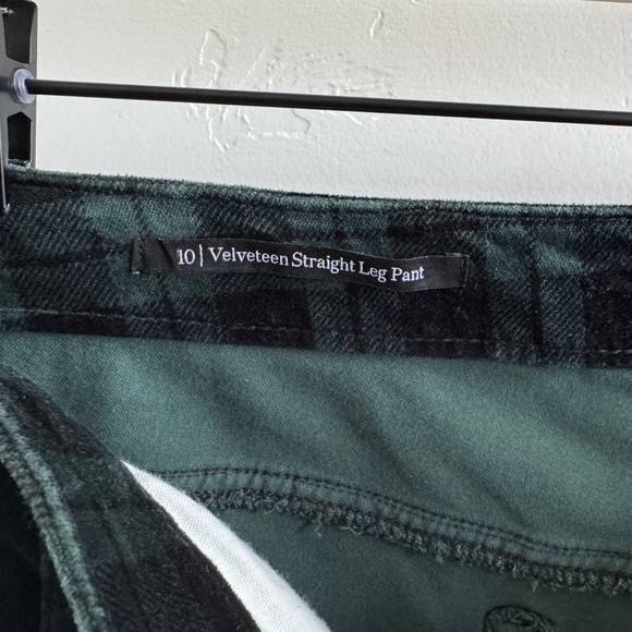 Talbots | Straight Leg Velveteen Pants - Black Watch Tartan - Picture 9 of 11